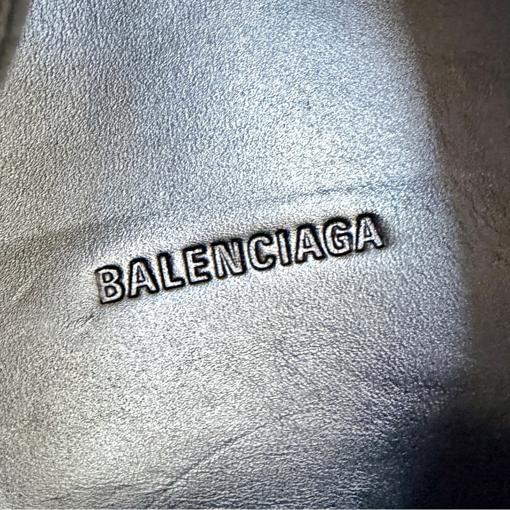 NIB $1,450 Balenciaga Opera Leather Runway Dress Shoe Size Slide 40/7 - Picture 15 of 16